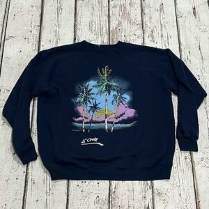 Vintage St. Croix Vacation Tourism Vacation 1980s Destination Sweatshirt